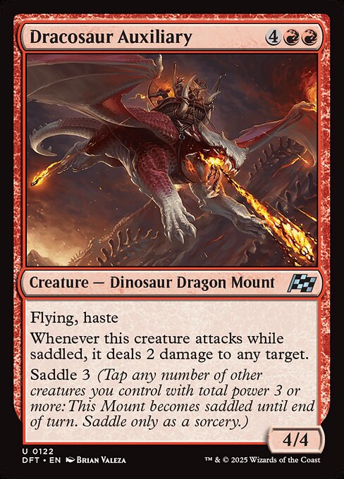 MTG Dracosaur Auxiliary DFT 122 Regular Foil