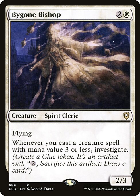 MTG Bygone Bishop CLB 689 Commander Deck Nonfoil