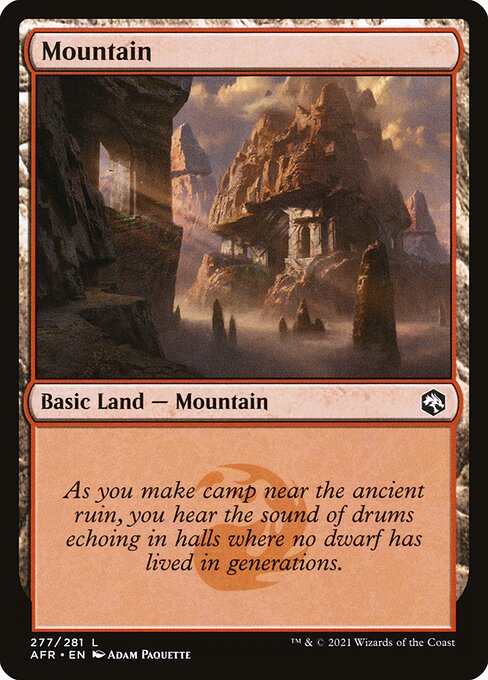 MTG Mountain AFR 277 Regular Nonfoil