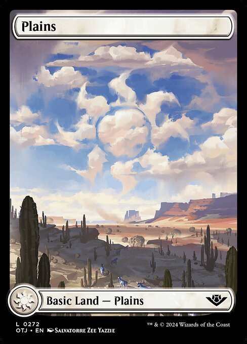 MTG Plains OTJ 272 Full-Art Western Landscape Land Nonfoil