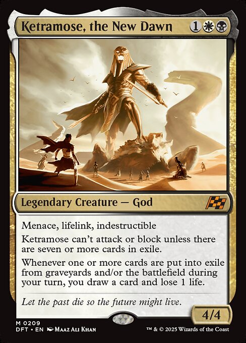 MTG Ketramose, the New Dawn DFT 209 Regular Foil