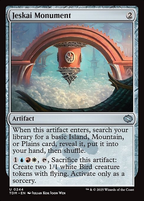 MTG Jeskai Monument TDM 244 Regular Nonfoil