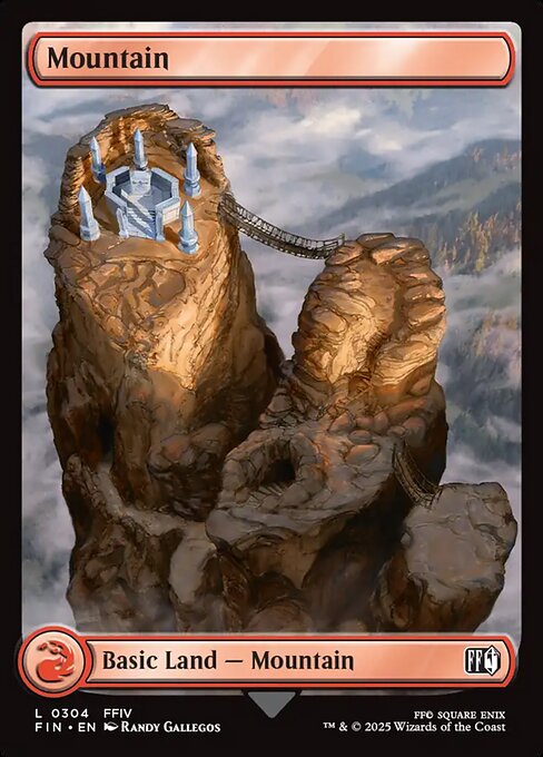 MTG Mountain FIN 304 Regular Foil