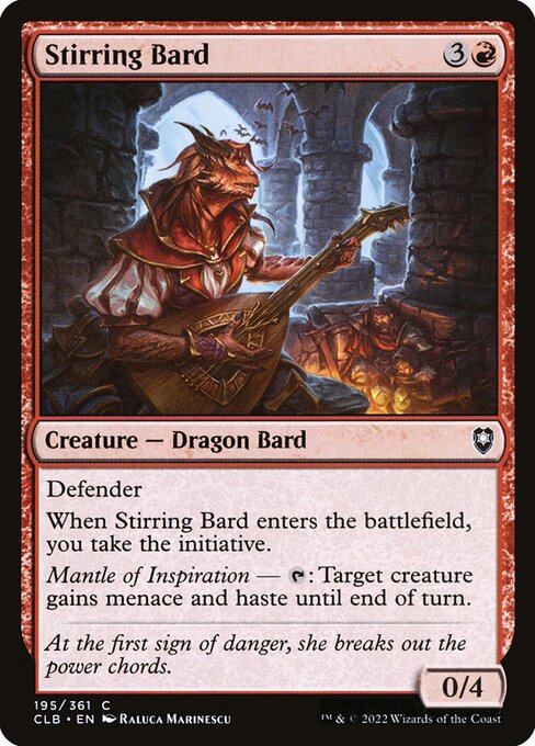 MTG Stirring Bard CLB 195 Regular Foil