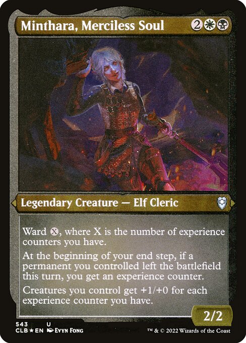 MTG Minthara, Merciless Soul CLB 543 Foil Etched Frame Etched