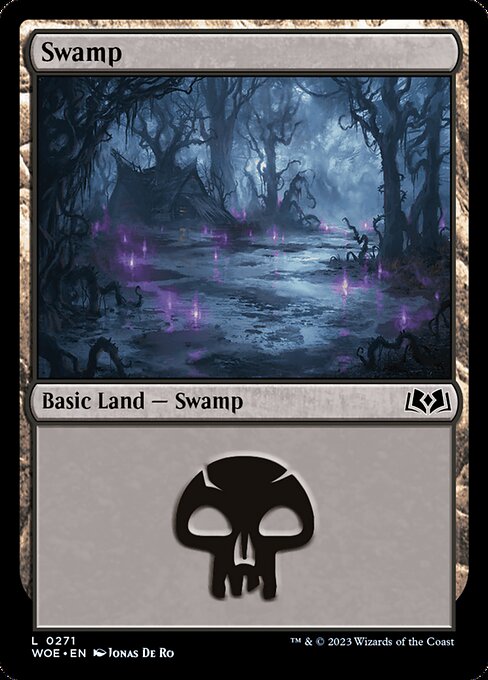 MTG Swamp WOE 271 Regular Foil