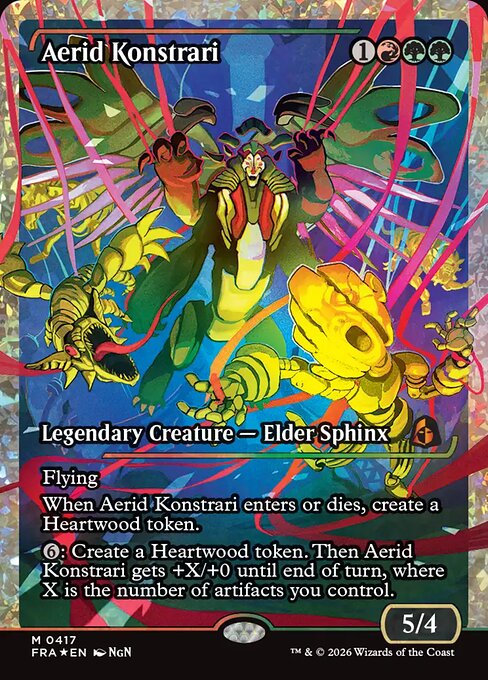 MTG Aerid Konstrari FRA 417 Japan Showcase Fracture Foil front