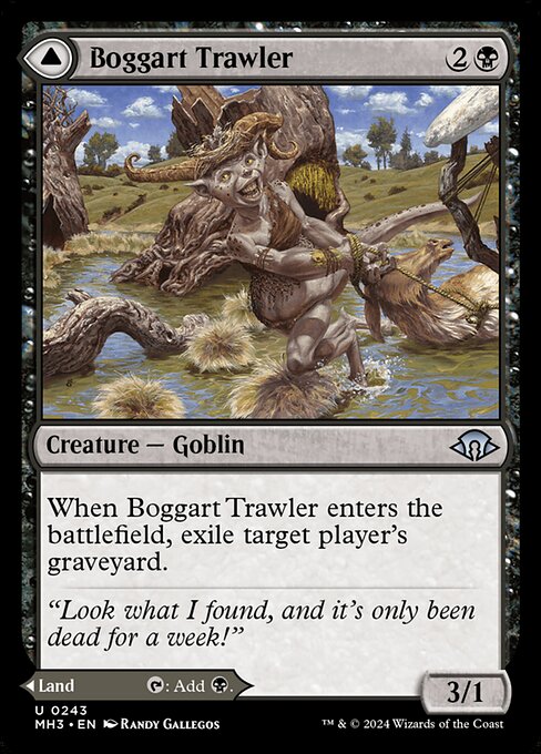 MTG Boggart Trawler // Boggart Bog MH3 243 Regular Nonfoil