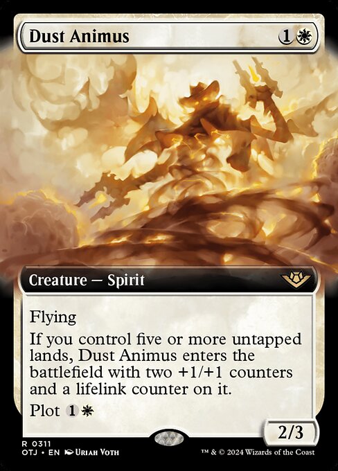 MTG Dust Animus OTJ 311 Extended Art Foil
