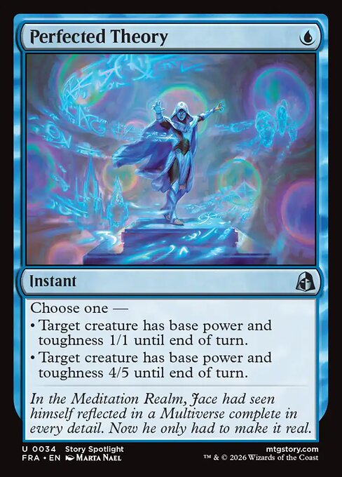 MTG Perfected Theory FRA 034 Standard Foil front