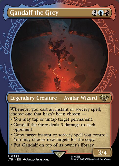 MTG Gandalf the Grey LTR 322 Showcase Ring Nonfoil