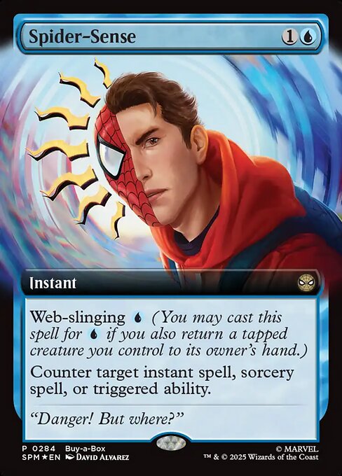 MTG Spider-Sense SPM 284 Extended Art Buy a Box Promo Foil