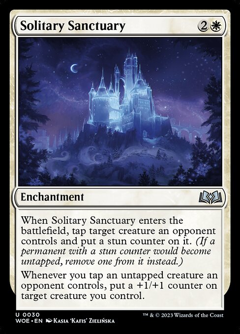 MTG Solitary Sanctuary WOE 030 Regular Foil