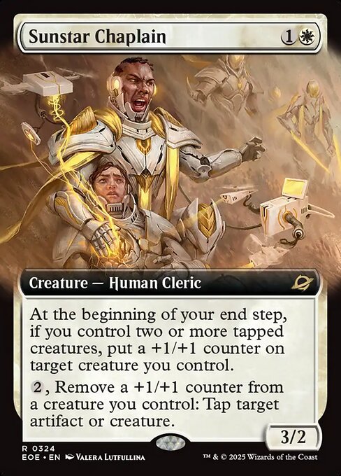 MTG Sunstar Chaplain EOE 324 Extended Art Nonfoil