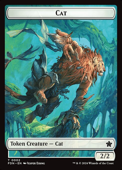 MTG Cat Token FDN 002 Token Nonfoil
