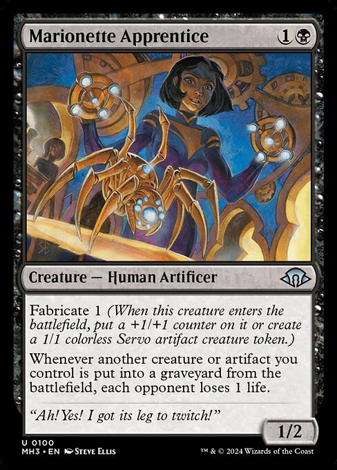 MTG Marionette Apprentice MH3 100 Regular Nonfoil