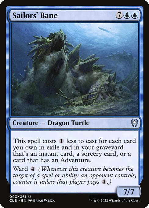 MTG Sailors' Bane CLB 093 Regular Foil