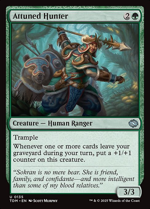 MTG Attuned Hunter TDM 135 Regular Foil