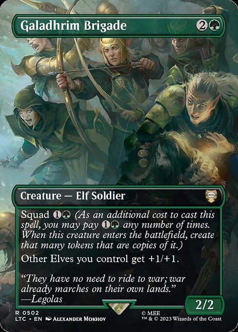 MTG Galadhrim Brigade LTC 502 Showcase Ring Nonfoil