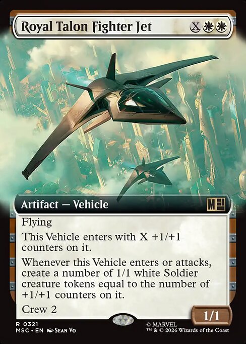 MTG Royal Talon Fighter Jet MSC 321 Extended Art Nonfoil