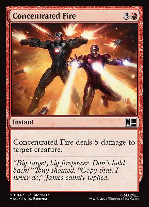 MTG Concentrated Fire MSC 847 Regular Nonfoil