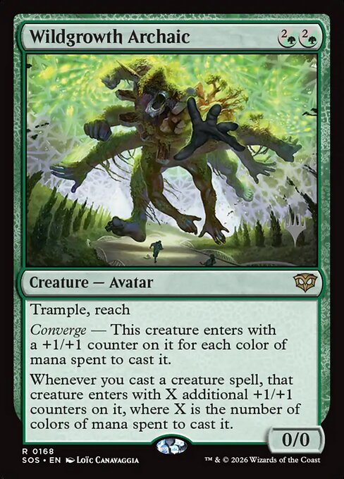 MTG Wildgrowth Archaic PSOS 168P Promo Pack Nonfoil