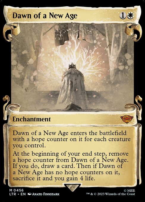 MTG Dawn of a New Age LTR 456 Showcase Scrolls of Middle-earth Silver Foil