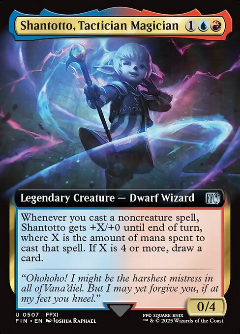 MTG Shantotto, Tactician Magician FIN 507 Extended Art Foil