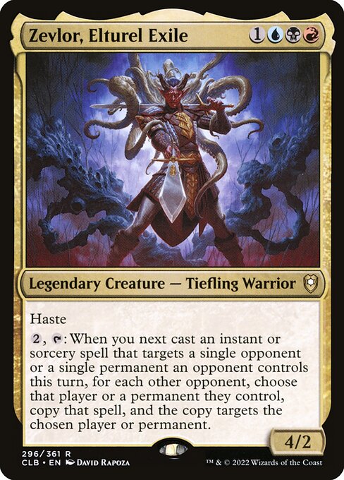 MTG Zevlor, Elturel Exile CLB 296 Regular Foil