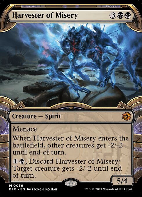 MTG Harvester of Misery BIG 039 Showcase Vault Frame Foil
