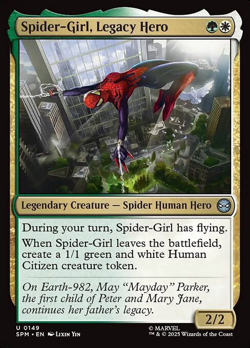 MTG Spider-Girl, Legacy Hero SPM 149 Regular Nonfoil