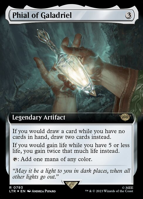 MTG Phial of Galadriel LTR 793 Extended Art Surge Foil