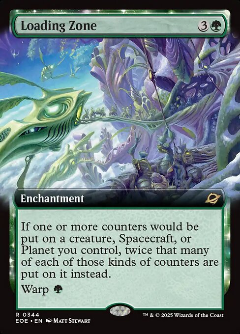 MTG Loading Zone EOE 344 Extended Art Foil