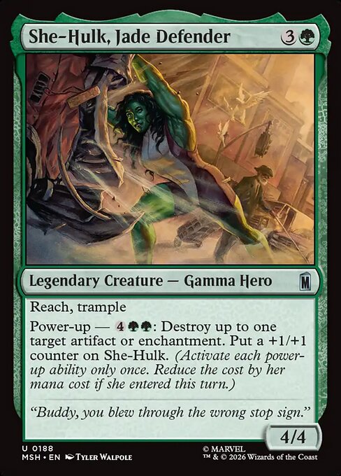 MTG She-Hulk, Jade Defender MSH 188 Regular Foil