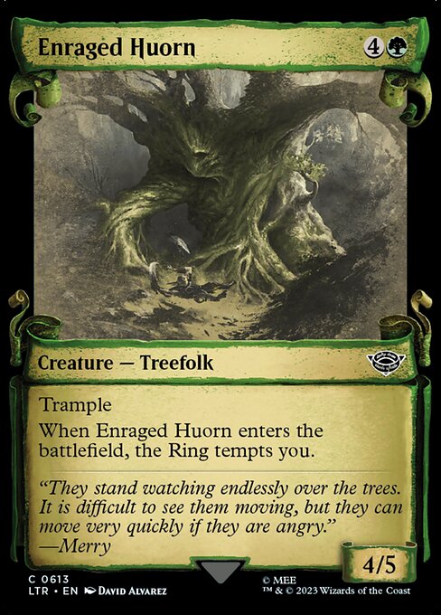 MTG Enraged Huorn LTR 613 Showcase Scrolls of Middle-earth Nonfoil