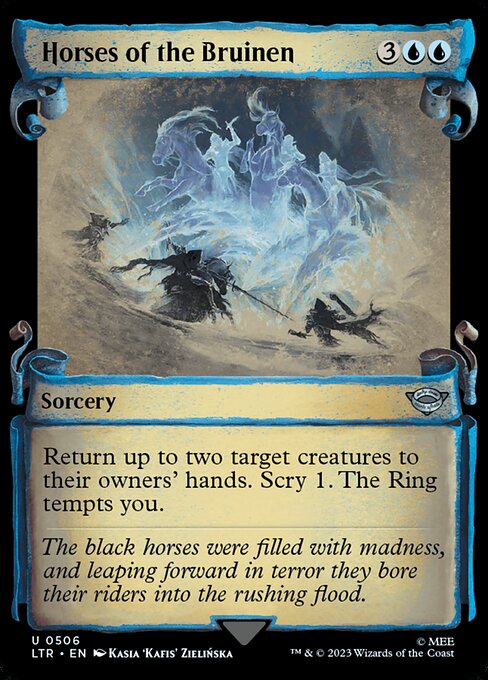 MTG Horses of the Bruinen LTR 506 Showcase Scrolls of Middle-earth Silver Foil