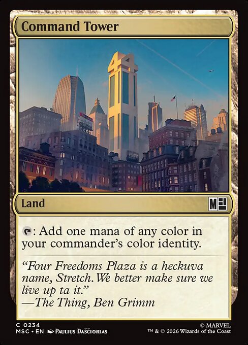 MTG Command Tower MSC 234 Regular Surge Foil