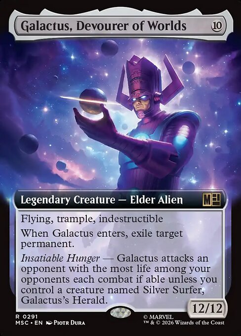 MTG Galactus, Devourer of Worlds MSC 291 Extended Art Nonfoil