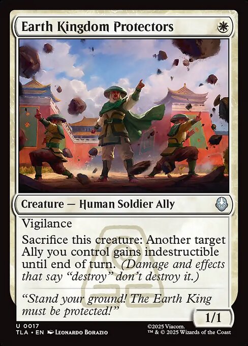 MTG Earth Kingdom Protectors TLA 017 Regular Foil