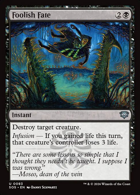 MTG Foolish Fate SOS 083 Regular Foil