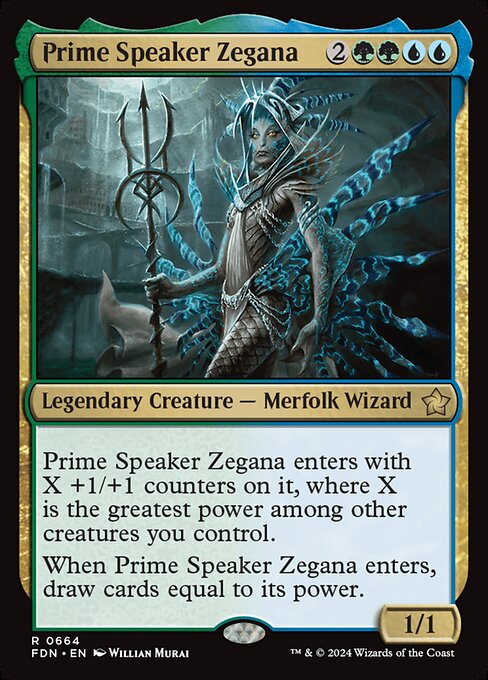 MTG Prime Speaker Zegana FDN 664 Starter Collection Nonfoil