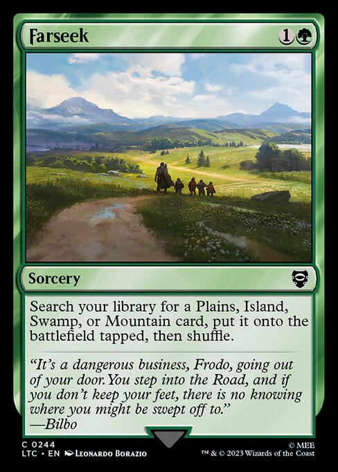 MTG Farseek LTC 244 Alternate Art Nonfoil