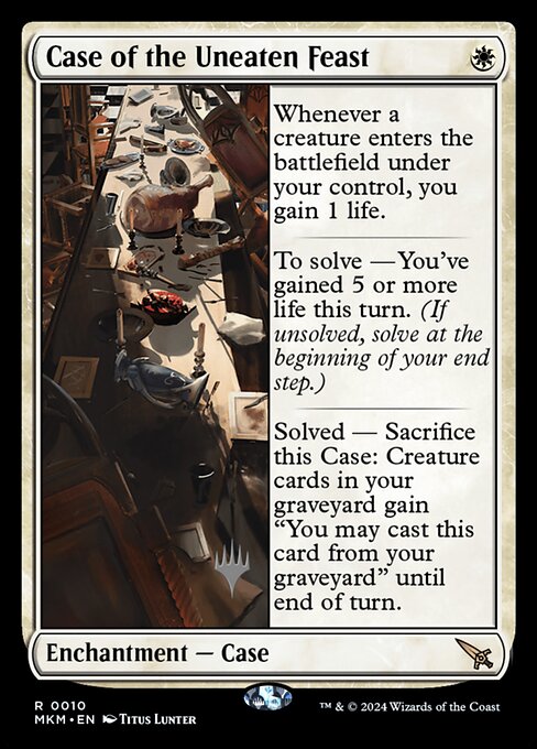 MTG Case of the Uneaten Feast PMKM 010p Promo Pack Nonfoil