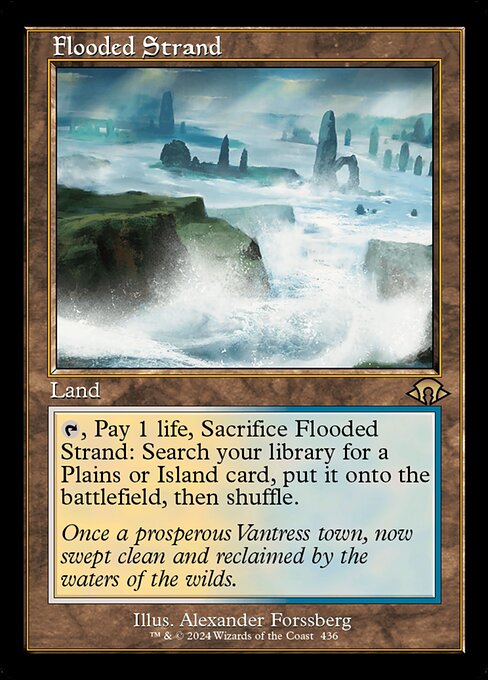 MTG Flooded Strand MH3 436 Retro Frame Foil