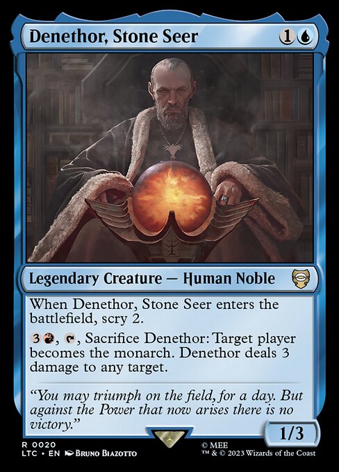 MTG Denethor, Stone Seer LTC 020 Regular Nonfoil