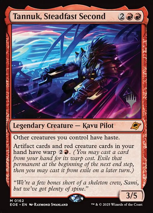 MTG Tannuk, Steadfast Second PEOE 162p Promo Pack Foil
