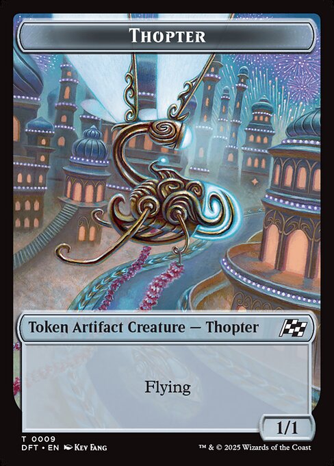 MTG Thopter Token DFT 009 Token Foil