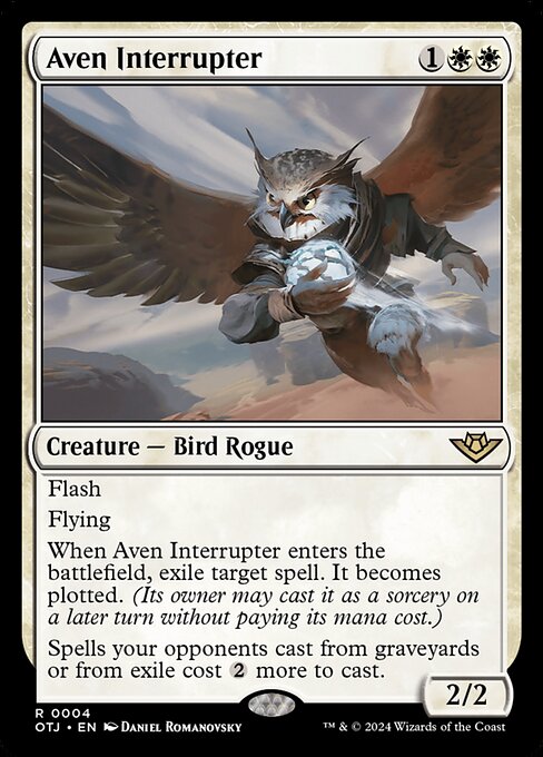 MTG Aven Interrupter OTJ 004 Regular Nonfoil