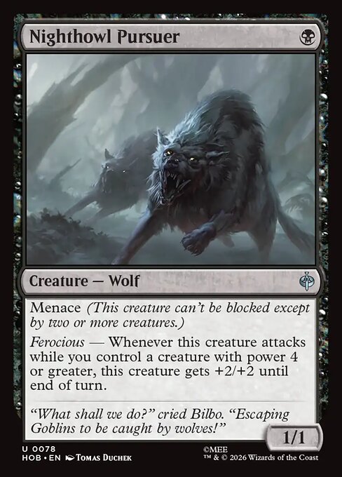 MTG Nighthowl Pursuer HOB 078 Regular Foil