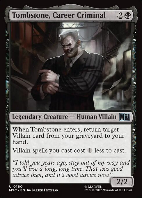MTG Tombstone, Career Criminal MSC 160 Regular Nonfoil